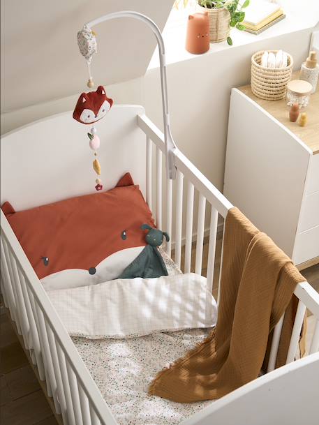 Dekbedovertrek BLOEMEN baby ECRU/MEERKLEURIG - vertbaudet enfant 