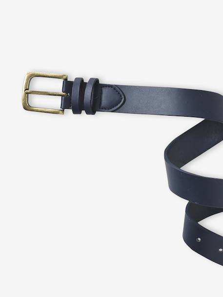 Klassieke riem jongens donkerbruin+marineblauw - vertbaudet enfant 