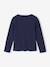 T-shirt met lange mouwen voor meisjes donkerpaars+marineblauw - vertbaudet enfant 