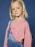 Cropped T-shirt met tekst en pailletten voor meisjes rozen - vertbaudet enfant 