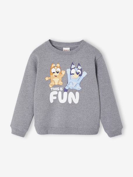 BLUEY® sweater voor jongens en meisjes gemêleerd grijs - vertbaudet enfant 