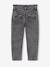 Mom jeans met hartjeszakken op de achterkant Meisje denimgrijs+grijs+stone - vertbaudet enfant 