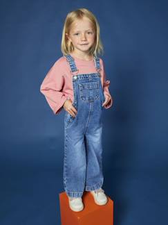 -Wijde salopet van jeans voor meisjes