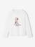 T-shirt met dansmotief voor meisjes met lange mouwen ecru - vertbaudet enfant 