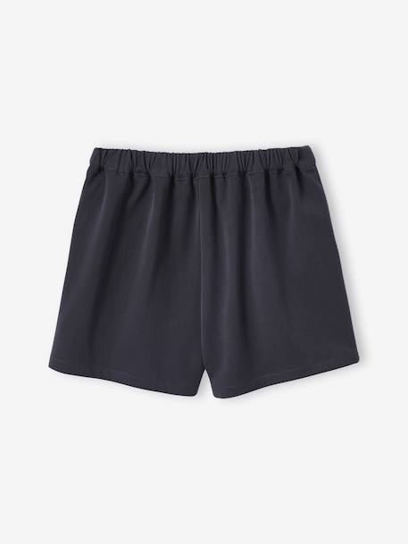 Geplooide skort voor meisjes JONEN antraciet+marineblauw - vertbaudet enfant 