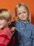 Jurk in fantasie jeans voor meisjes middenblauw - vertbaudet enfant 