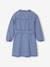 Jurk in fantasie jeans voor meisjes middenblauw - vertbaudet enfant 