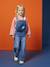 Fluwelen heuptas met kat voor meisjes bleekblauw+double stone+pruim+rouge+vanille - vertbaudet enfant 