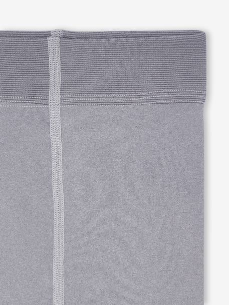 Fleece-legging voor meisjes blauw+gemêleerd grijs+parelgrijs+zachtpaars+zwart - vertbaudet enfant 