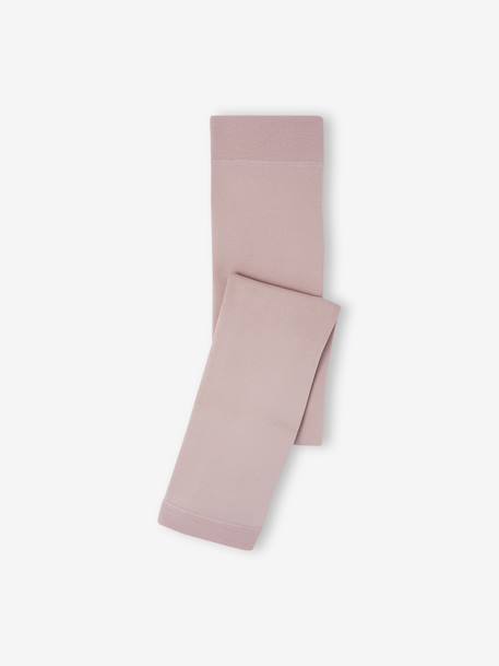 Fleece-legging voor meisjes blauw+gemêleerd grijs+parelgrijs+zachtpaars+zwart - vertbaudet enfant 