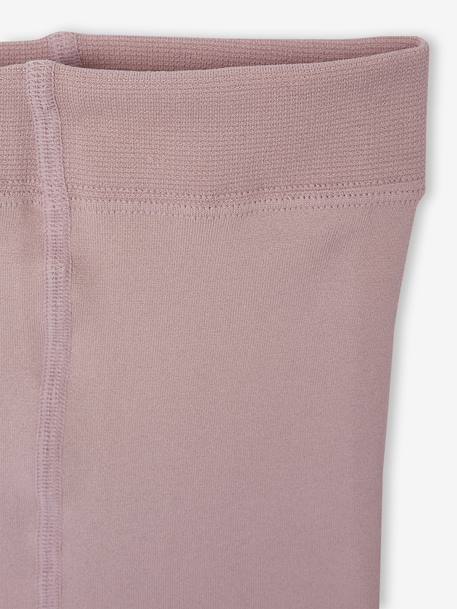 Fleece-legging voor meisjes blauw+gemêleerd grijs+parelgrijs+zachtpaars+zwart - vertbaudet enfant 
