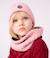 Gebreide kindermuts met fleecevoering PETIT BATEAU rozen - vertbaudet enfant 