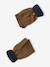 Gedraaide jongens babyset muts + snood + wanten/handschoenen okergeel - vertbaudet enfant 