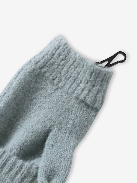 Meisjes set muts + snood + wanten/handschoenen saliegroen - vertbaudet enfant 