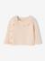 3-delige babyset met gebreid vestje + broek + muts gemêleerd grijs+rozen - vertbaudet enfant 