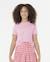 T-shirt Sunset Skies Crop RIP CURL voor meisjes geel+rozen - vertbaudet enfant 