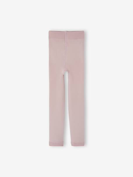 Fleece-legging voor meisjes blauw+gemêleerd grijs+parelgrijs+zachtpaars+zwart - vertbaudet enfant 