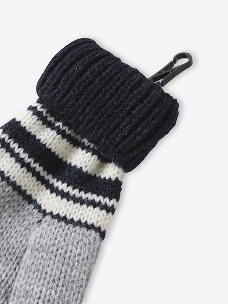 Kerstset muts Urban Park + snood + wanten/handschoenen jongen gemêleerd grijs - vertbaudet enfant 