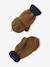 Gedraaide jongens babyset muts + snood + wanten/handschoenen okergeel - vertbaudet enfant 