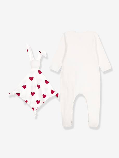 Babypakje cadeau set in fluweel / velours PETIT BATEAU wit - vertbaudet enfant 