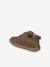Baby eerste stapjes, veterschoenen van soepel leer bruin+donkerbruin+fuchsia+goudgeel+rozen - vertbaudet enfant 