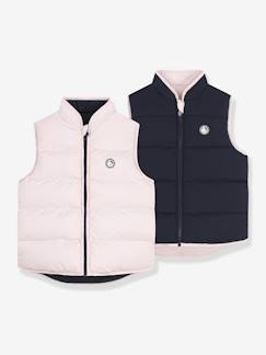 Donsjack voor kinderen, mouwloos, omkeerbaar, tweekleurig PETIT BATEAU  - vertbaudet enfant