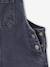 Wijde salopet van jeans voor meisjes denimgrijs+middenblauw+stone+zwart denim - vertbaudet enfant 