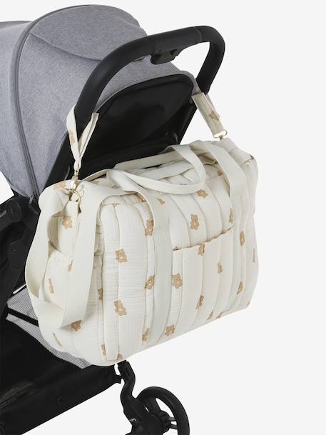 24-uurs tas MAMA TEDDY cappuccino+ecru - vertbaudet enfant 