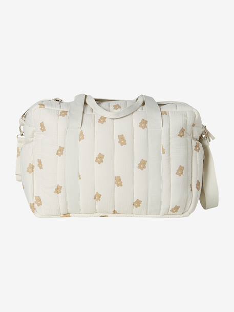 24-uurs tas MAMA TEDDY cappuccino+ecru - vertbaudet enfant 