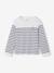 T-shirt met lange mouwen voor meisjes blauw, gestreept+pruim+saliegroen - vertbaudet enfant 