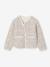 Set met jurk en gewatteerd vest voor meisjes antraciet+rozenhout - vertbaudet enfant 