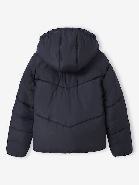 Donsjack met korte capuchon voor meisjes JONEN zwart - vertbaudet enfant 