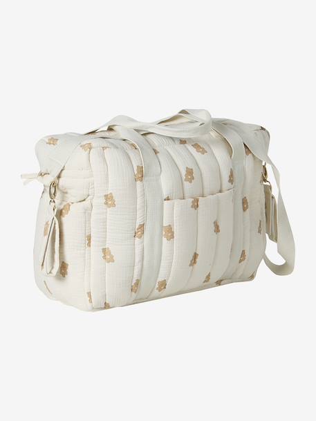 24-uurs tas MAMA TEDDY cappuccino+ecru - vertbaudet enfant 