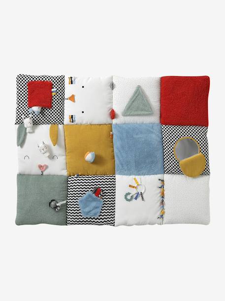 Zacht speelkleed CROQUE LA VIE beige+ecru+meerkleurig+rood+sinaasappel+smaragdgroen - vertbaudet enfant 