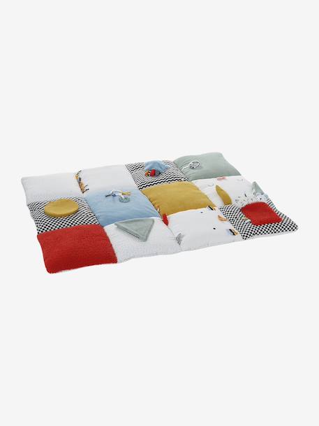 Zacht speelkleed CROQUE LA VIE beige+ecru+meerkleurig+rood+sinaasappel+smaragdgroen - vertbaudet enfant 