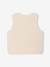 Mouwloos baby vest in imitatiebont roze (poederkleur)+vanille - vertbaudet enfant 