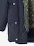 Parka met capuchon 3 in 1 meisjes parka + gewatteerde jas marineblauw+rozenhout - vertbaudet enfant 