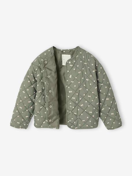 Parka met capuchon 3 in 1 meisjes parka + gewatteerde jas marineblauw+rozenhout - vertbaudet enfant 