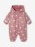 Bedrukte regenjas met capuchon voor baby's, gevoerd met fleece oudroze - vertbaudet enfant 
