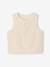 Mouwloos baby vest in imitatiebont roze (poederkleur)+vanille - vertbaudet enfant 