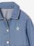 Jurk van lichtgewicht denim voor meisjes denimgrijs+middenblauw - vertbaudet enfant 