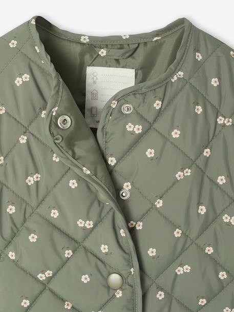 Parka met capuchon 3 in 1 meisjes parka + gewatteerde jas marineblauw+rozenhout - vertbaudet enfant 