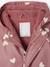 Bedrukte regenjas met capuchon voor baby's, gevoerd met fleece oudroze - vertbaudet enfant 