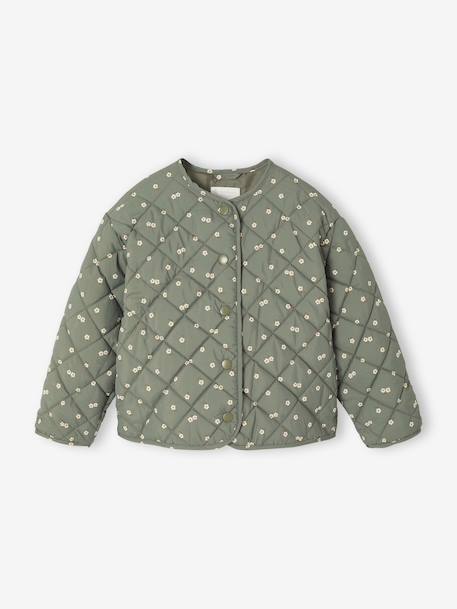 Parka met capuchon 3 in 1 meisjes parka + gewatteerde jas marineblauw+rozenhout - vertbaudet enfant 