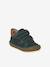 Babyslofjes van zacht leer met antislip beige+blauw+bruin+chocoladebruin+felblauw+groen+oceaanblauw+okergeel+saliegroen+veel beige+veel bruin+veel groen - vertbaudet enfant 