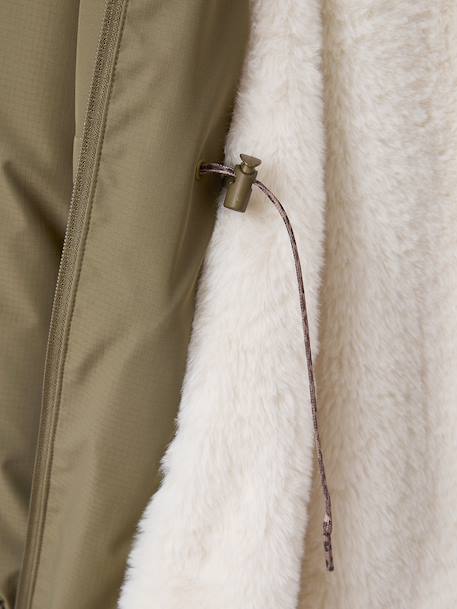 Parka met capuchon voor meisjes JONEN kaki - vertbaudet enfant 