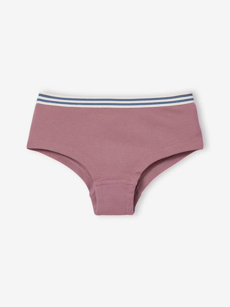 Set van 5 effen shorty's voor meisjes JONEN ecru - vertbaudet enfant 