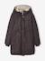 Parka met luipaardprint voor meisjes met sherpavoering JONEN marineblauw - vertbaudet enfant 