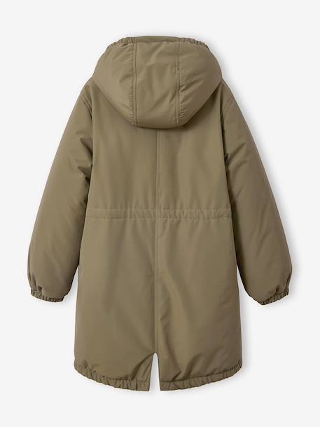 Parka met capuchon voor meisjes JONEN kaki - vertbaudet enfant 