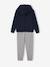 Sportieve set met sweater met capuchon en joggingbroek voor meisjes marineblauw - vertbaudet enfant 